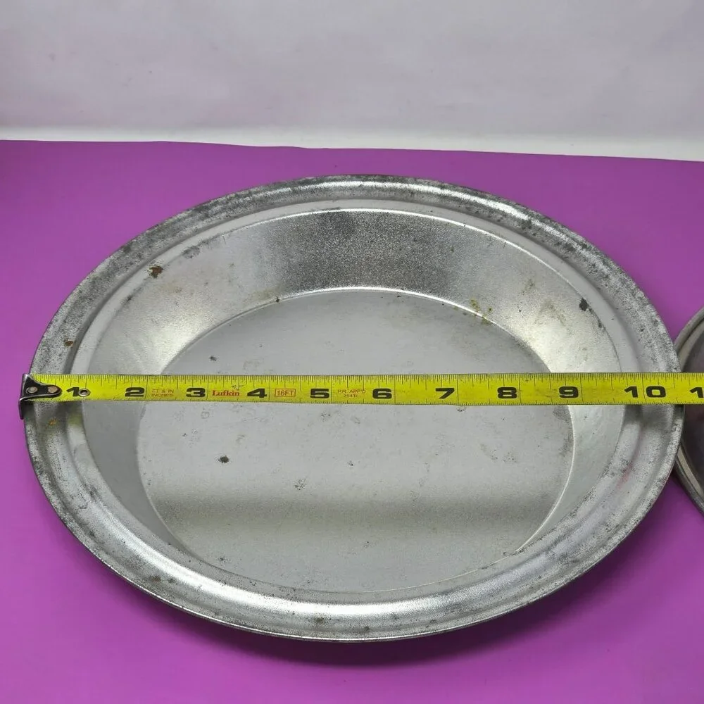 Vintage Ekco Aluminum Pie‎ Pans Set Of 2 For Baking Or Collecting